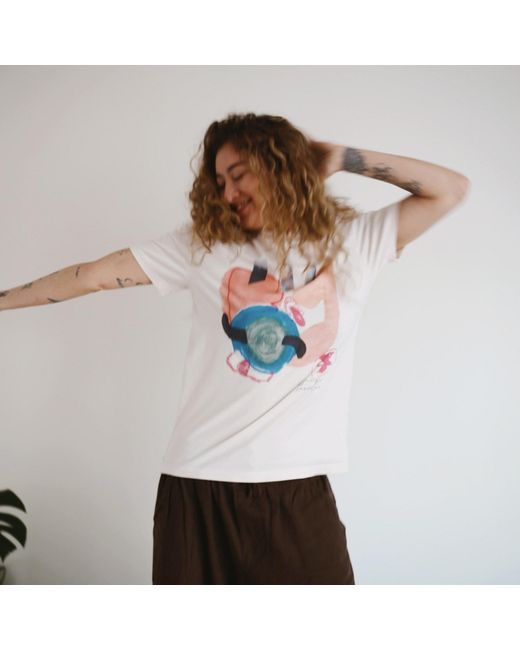 Boutique Kaotique Pink My Brain Is Off-Line Today Organic Cotton Tee