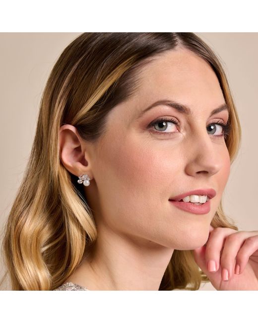 Esterah Metallic Primrose Cluster Studs