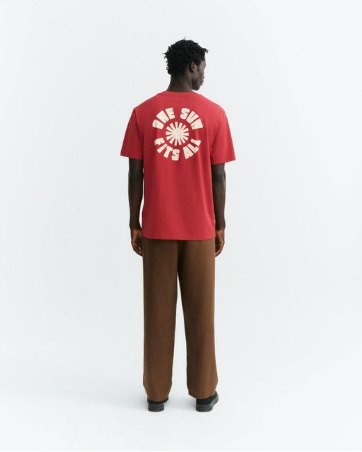 Thinking Mu Red One Sun Zach T-Shirt for men