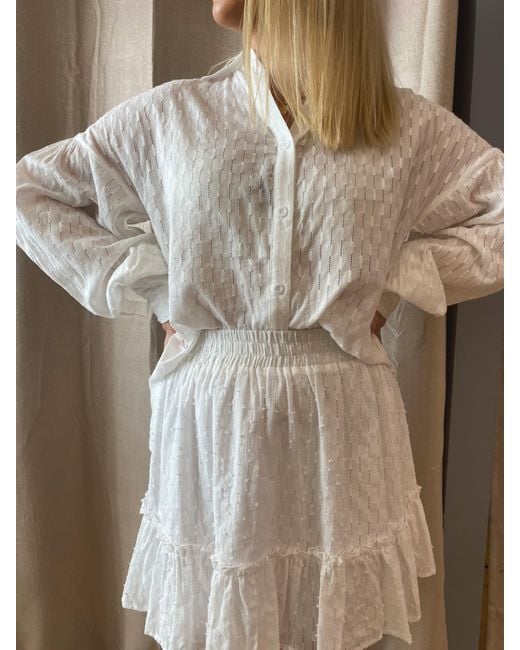 Lula-Ru White Ida Cotton Shirt