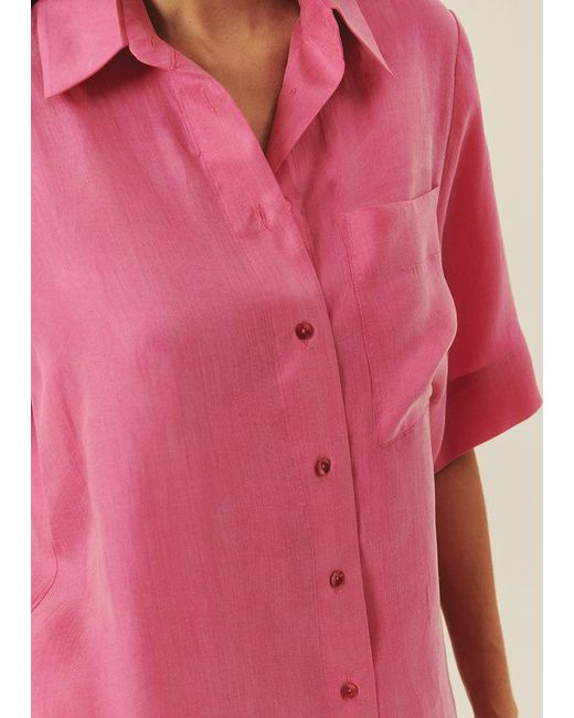 Exquise Pink Miranda Lyocell Shirt