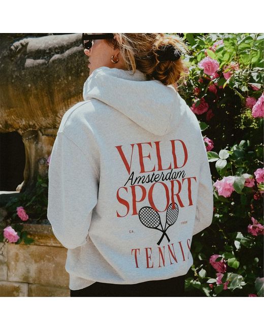 VLD Gray Jordaan Sport Tennis Hoodie