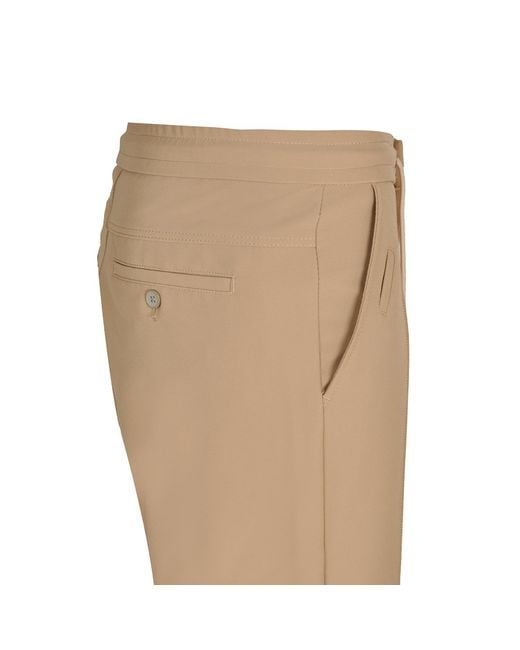 DAVID WEJ Natural Ashford Relaxed Drawstring Short for men