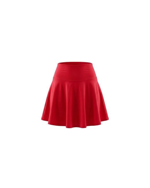 Be Athletica Red Be One Eighty Skort