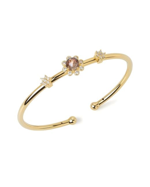 Freqnc Atelier Metallic Eight Petals Bangle