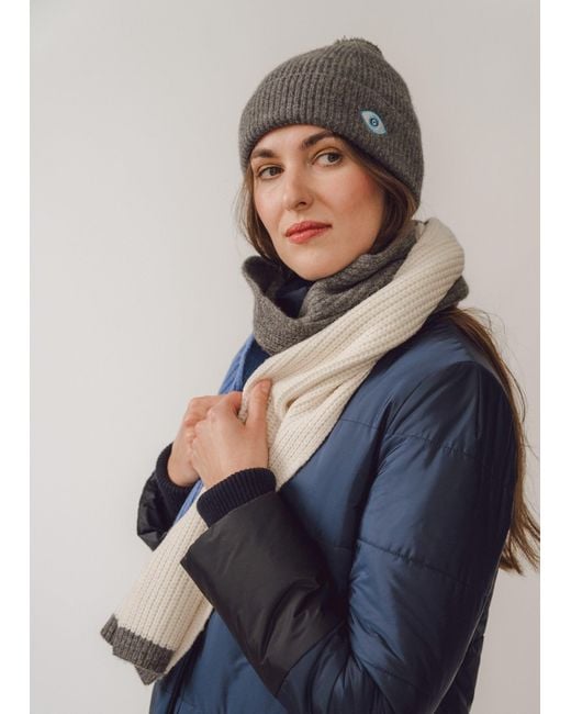 BEIRA Gray Wool & Cashmere Bobble Hat – Heather