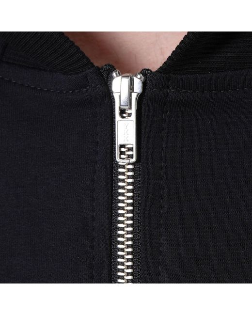 Metamorph Blue Asymmetric Zip Hoodie for men
