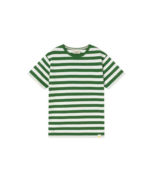 Thinking Mu Green Stripes T-shirt for men