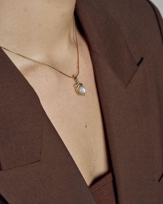 Freqnc Atelier Metallic Mini Dolphin Charm