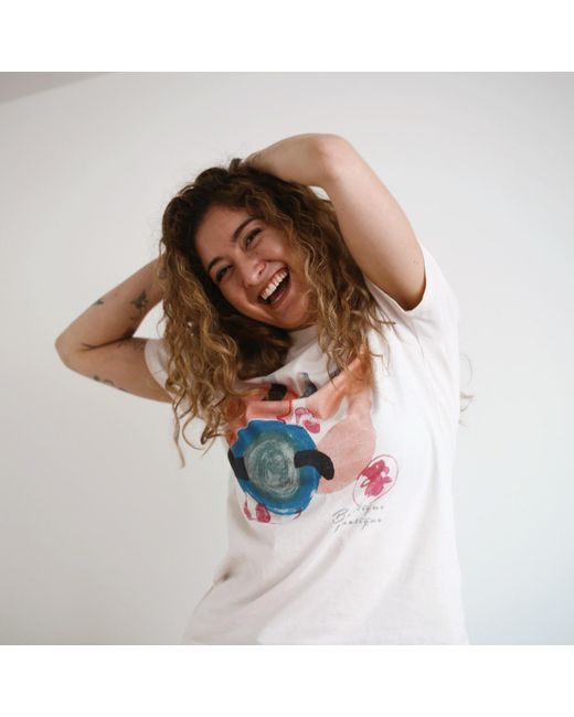 Boutique Kaotique Pink My Brain Is Off-Line Today Organic Cotton Tee