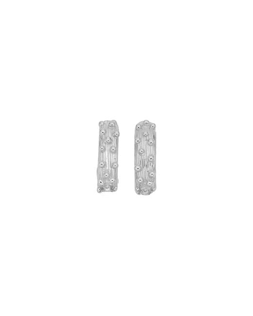 Zoe & Morgan White Lulu Hoops