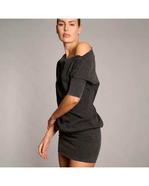 Love and Nostalgia Black Gabby Ballet Tee Dress