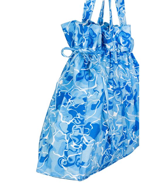 JAAF Blue Tote Bag In Pool Water Print