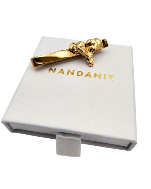NANDANIE Yellow The Elephant Tie Bar