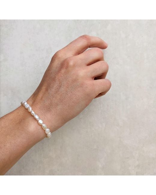 Kiri & Belle Metallic Alyssa All Baroque Pearl Filled Bracelet