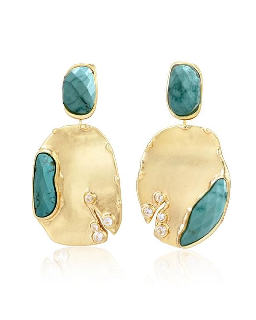 Rare Matters Jewelry Blue Drop Earrings