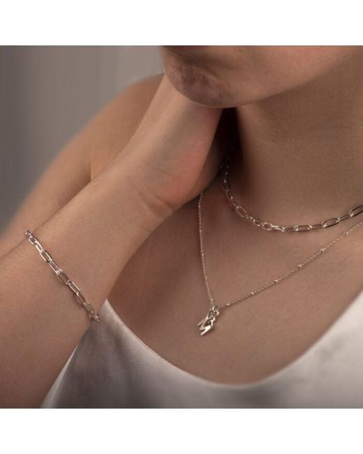 The Jewellery Store London Metallic Paper Clip Chain Necklace