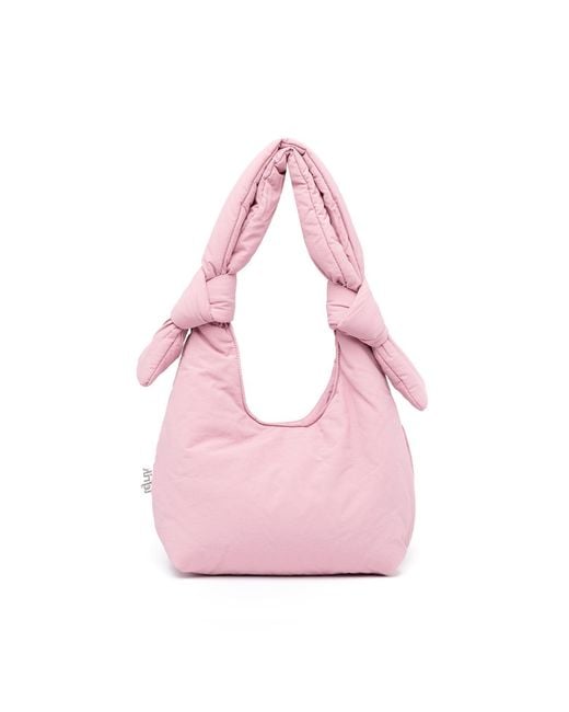 Lefrik Pink Biwa Puffy Mini Bag Rose