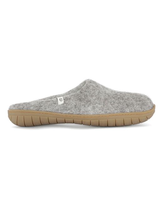 Egos Gray Natural Rubber Sole Slipper