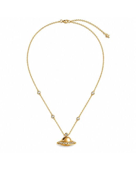 Ormiro Metallic Ufo Necklace