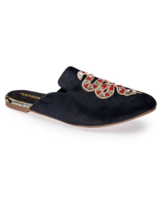 Fuchsia Shoes Blue Serpent