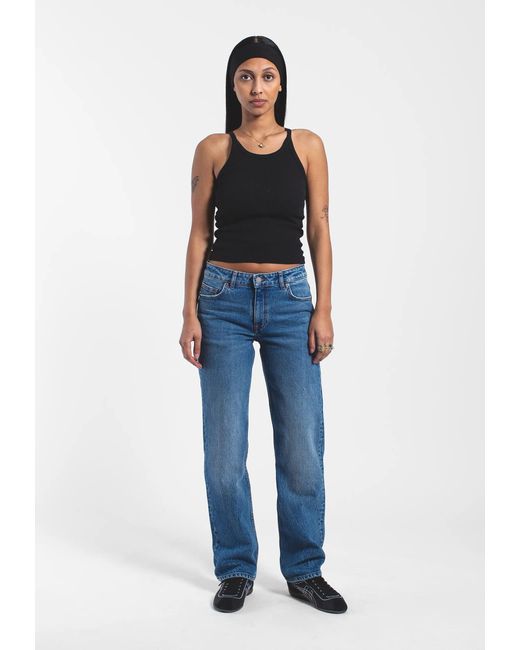 Dr. Denim Blue Arch Mid Straight