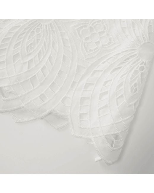 Smart and Joy Gray Jupe Midi En Coton Brodé