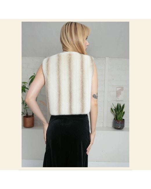 Nooki Design Natural Neutrals Edelweiss Faux Fur Gilet