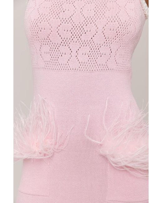 Andreeva Pink Peony Knit Dress