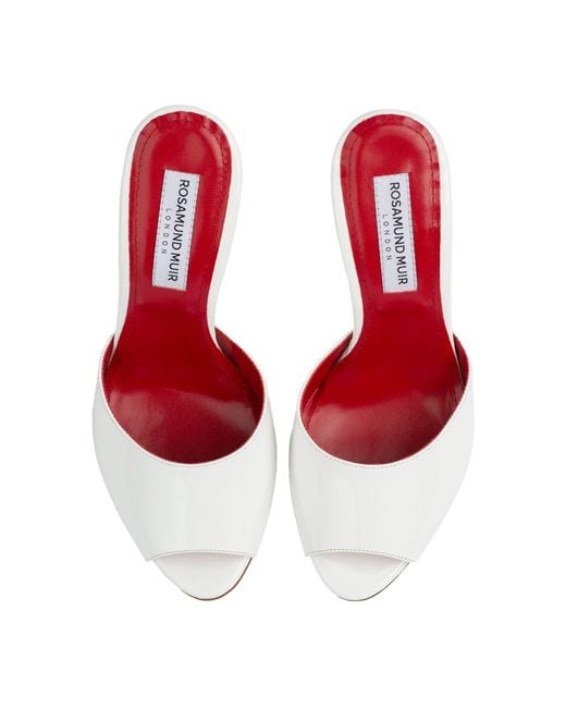 Rosamund Muir London Pink Montavia Patent Mules