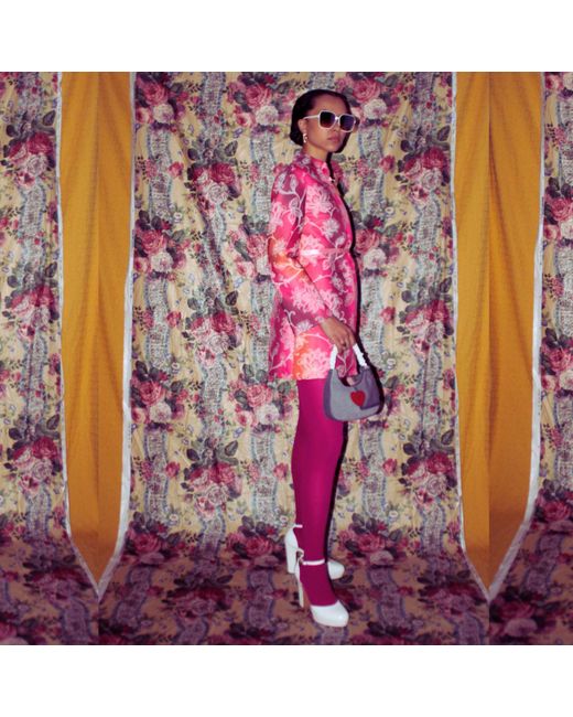 Couture to Your Door Pink Mini Mod Japanese Style Dress