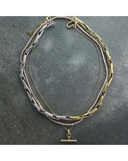 Hye Jane Jewelry Metallic Juliette T Bar Necklace