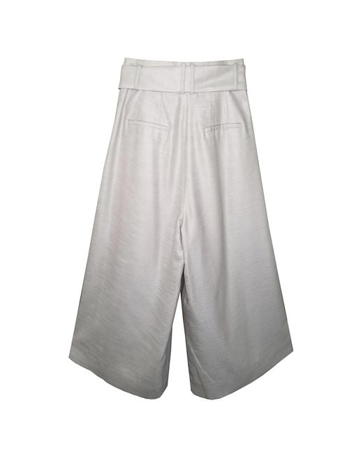 Emma Wallace Gray Nala Cropped Trouser