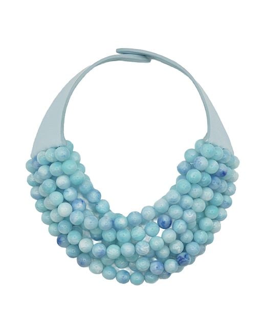Fairchild Baldwin Blue Round Bella Summer Necklace