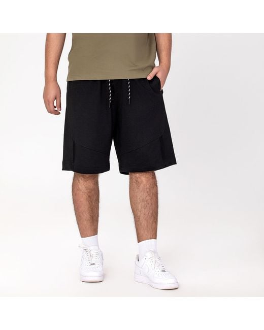 Smart and Joy Black Shorts With Decorative Strings for men