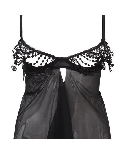 Belle -et-BonBon Black Bisoux Bra Babydoll Add Matching Knickers To Make A Beautiful