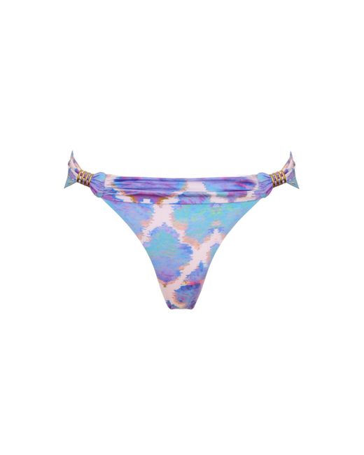 Sophia Alexia Blue Orchid Paradise Fiji Fold Over Bikini Bottom