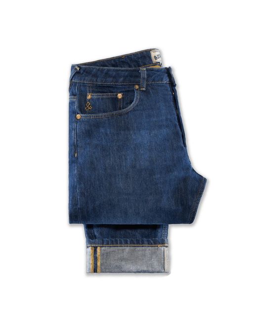 &SONS Trading Co Blue Colton Tapered Fit Jean Dark Wash for men