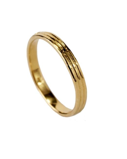 NASI SILVER Metallic Coil Band Ring