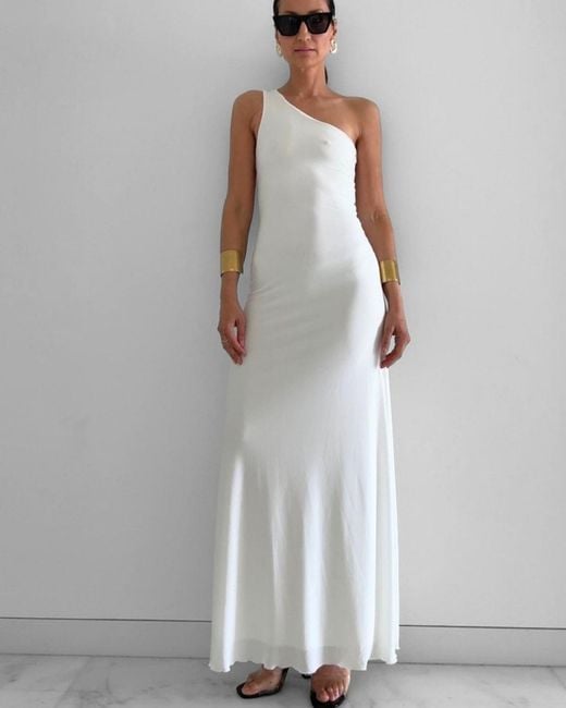 Alia Studio White Séduction Maxi Dress