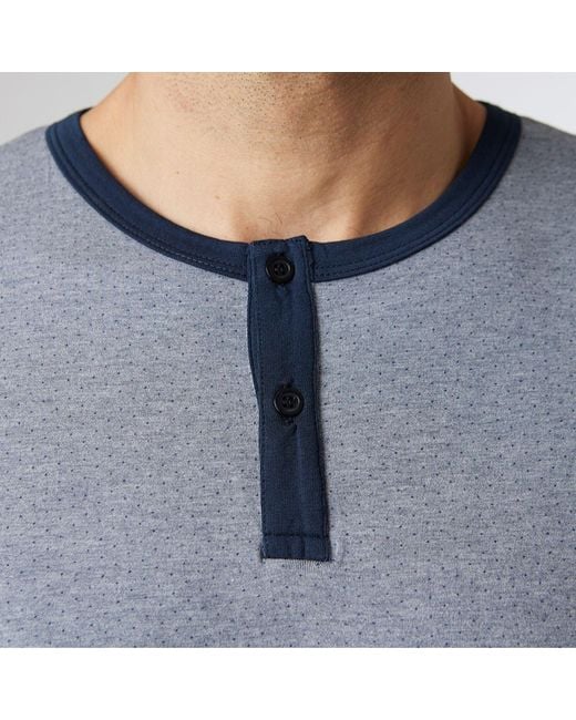 Zd - Zero Defects Blue Long Modal Pyjamas Italy for men