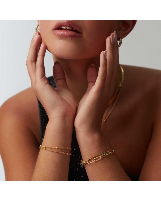 Muru Metallic Duo Bead Bracelet