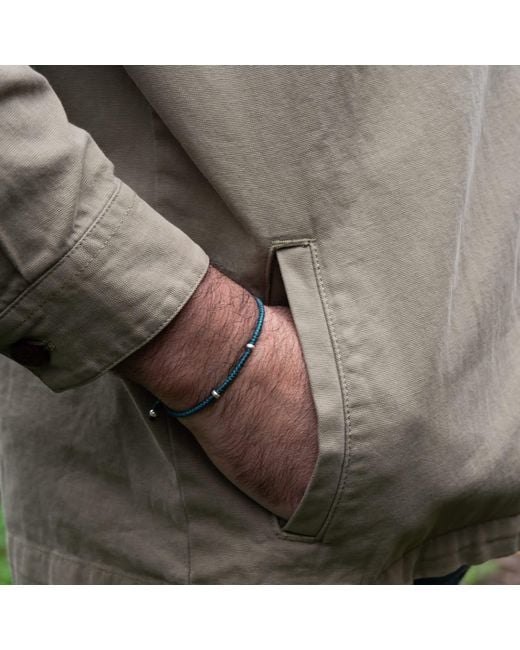 Harbour Uk Blue Equilibrium Rope Bracelet for men