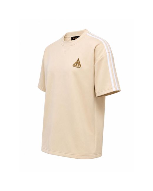 Chic Urban Natural Neutrals Core Stripe Performance T-Shirt