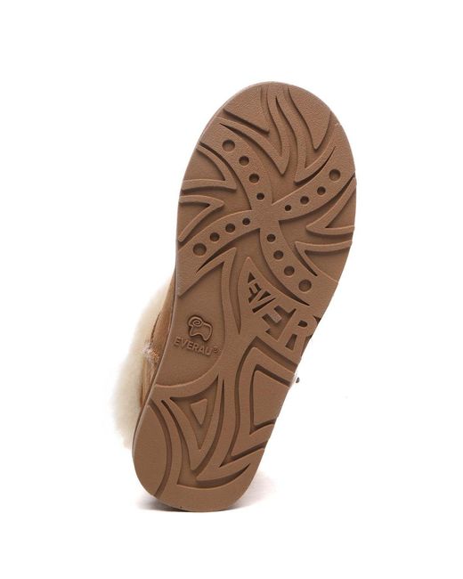 EverAu Australia Brown Robin Horn Toggle Button Mini Boots