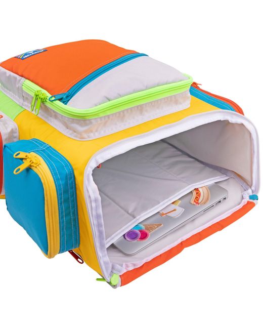Mokuyobi Orange Space Wonder Traveler Mega Backpack