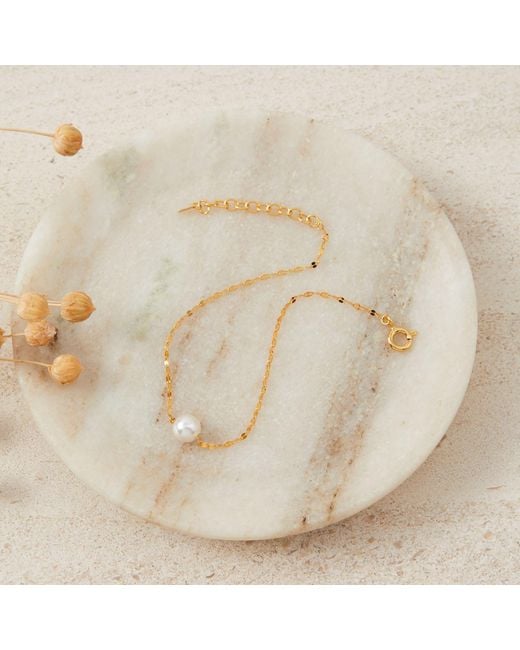 Esterah Metallic Floating Pearl Bracelet