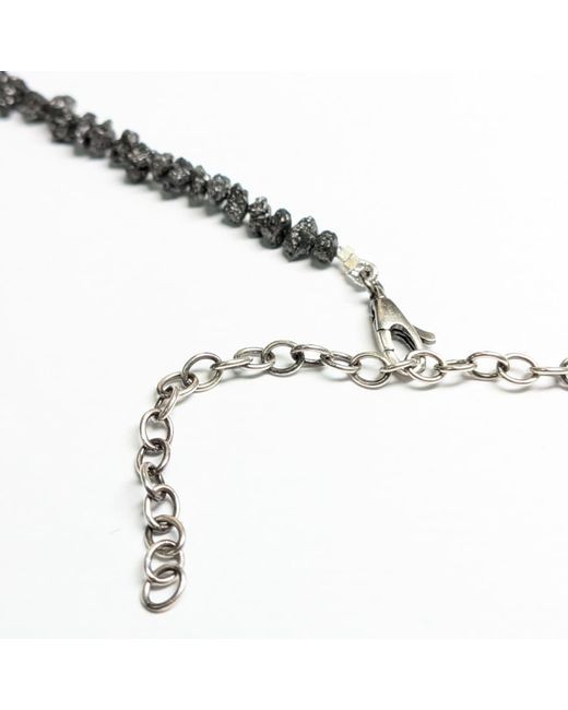 Rahul's Jewels Brown 16"-19" Adjustable Length Genuine Diamond Rough Strand Necklace