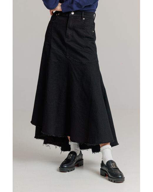 Lou&Up (Formerly Loup Clothing) Blue Everyday Stretch Denim Skirt