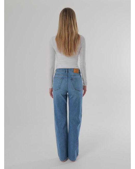 Her & Glory Blue Adele Straight Leg Empire Fade